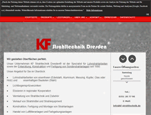 Tablet Screenshot of kf-strahltechnik.de